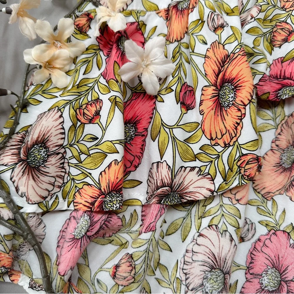Anthropologie Abel the Label floral off shoulder midi maxi dress, S. - Picture 4 of 14